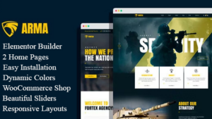 Arma (v1.0.0) Military Service WordPress Theme