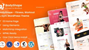 BodyShape v1.2 Fitness, Workout & Gym WordPress Theme