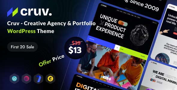 Cruv v1.0.0 Creative Agency & Portfolio WordPress Theme