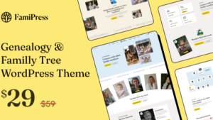 FamiPress (v1.1.6) Genealogy and Family Tree WordPress Theme