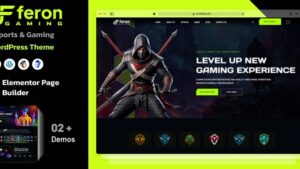 Feron v1.0.0 eSports and Gaming WordPress Theme