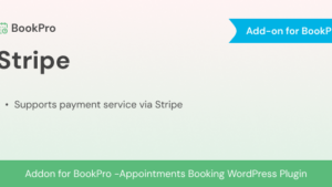 Stripe Payment Add-on for BookPro Plugin v1.0.0