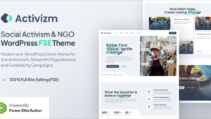 Activizm (v1.0.0) Social Activism & NGO WordPress Theme