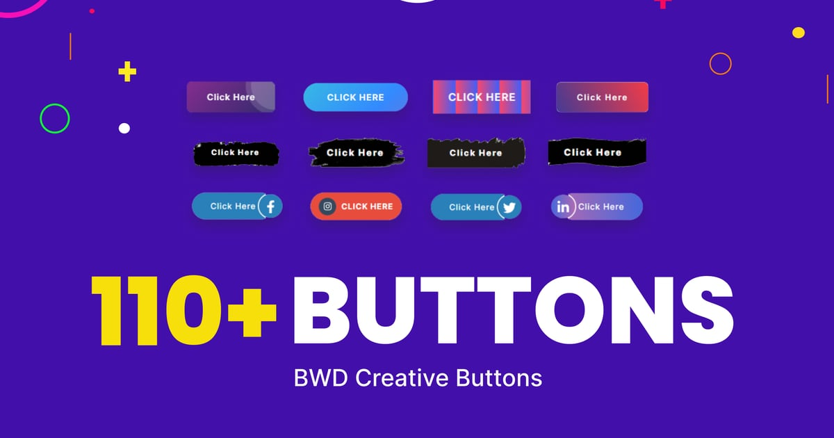 Creative buttons addon for elementor v2.6