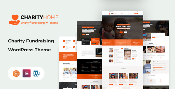 Charity Home (v1.0) Fundraising WordPress Theme