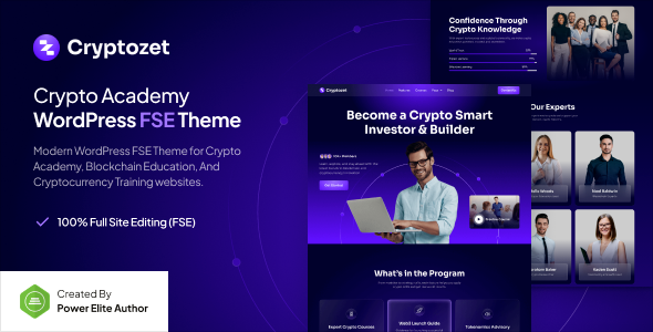Cryptozet (v1.0.0) Crypto & Blockchain Academy WP Theme