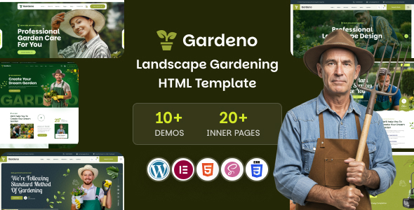 Gardeno (v1.0.1) Gardening Landscaping WordPress Theme