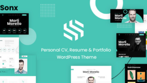 Sonx (v1.0.0) Personal Resume and Portfolio