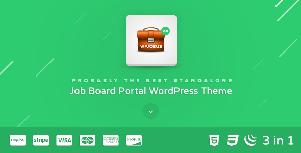 WPJobus (v2.0.16) Job Board and Resumes WordPress Theme