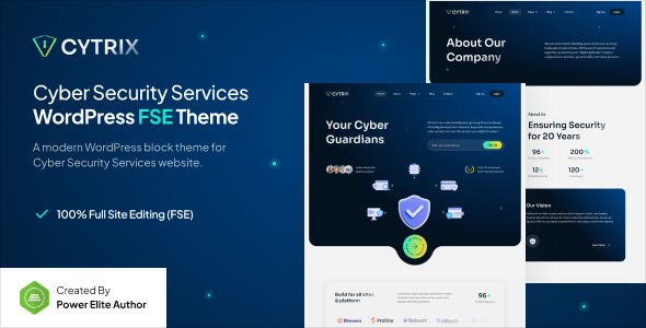 Cytrix (v1.0.0) Cyber Security Services Gutenverse FSE WordPress Block Theme