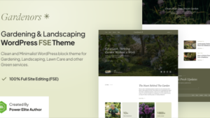 Gardenors (v1.0.0) Gardening & Landscaping Gutenverse FSE WordPress Block Theme