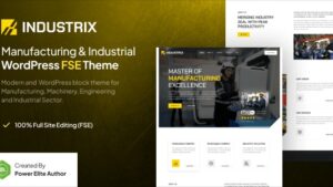 Industrix v1.0.0 Industrial & Manufacturing WP Theme