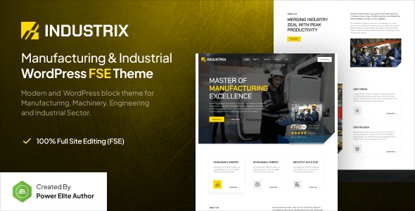 Industrix v1.0.0 Industrial & Manufacturing WP Theme