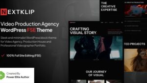 Nextklip v1.0.0 Video Production Agency WordPress Theme