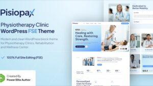 Pisiopax v1.0.0 Physiotherapy Clinic WordPress Theme