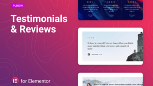 Testimonials and Reviews for Elementor v1.0.7