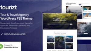Tourizt v1.0.0 Tour & Travel Agency WordPress Theme