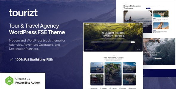 Tourizt v1.0.0 Tour & Travel Agency WordPress Theme