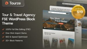 Tourze v1.0.0 Tour Travel Agency WordPress Block Theme