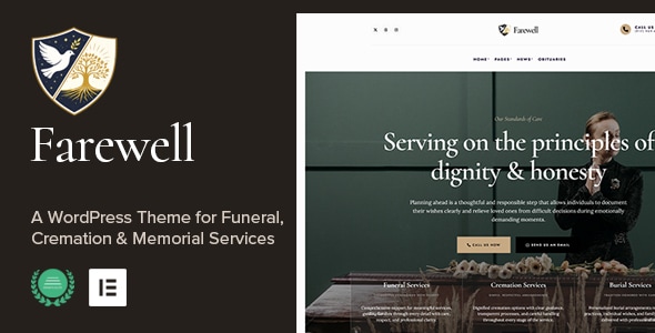 Farewell (v1.0) Funeral & Memorial Services WordPress Theme