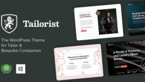 Tailorist (v1.1) Tailoring & Fashion WordPress Theme