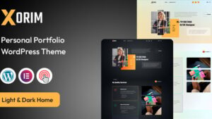 Xorim (v1.0) Personal Portfolio & Resume WordPress Theme