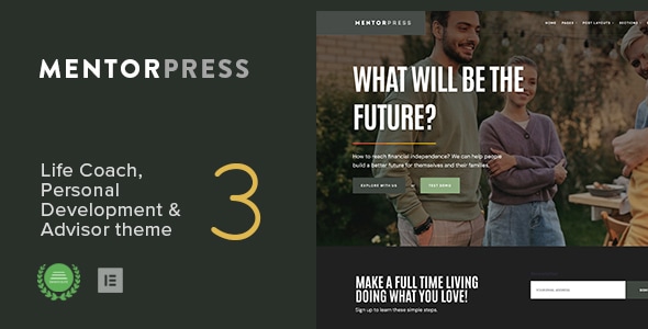 MentorPress (v3.1) Life Coach & Advisor WordPress theme
