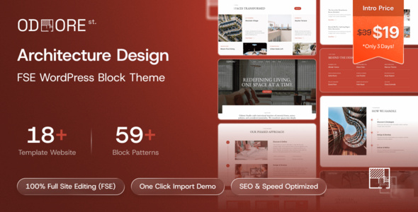 Odoore Studio (v1.0.0) Architecture & Interior Design WP