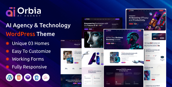 Orbia (v1.0) AI Agency & Technology WordPress Theme