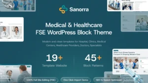 Sanorra (v1.0.0) Medical & Healthcare FSE WP Block Theme