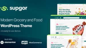 Supgor (v1.0.4) Grocery Store and Food WordPress Theme