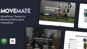 MoveMate (v1.1) Moving Company WordPress Theme