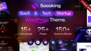 Saasking (v1.0.1) SaaS & Tech Startup WordPress
