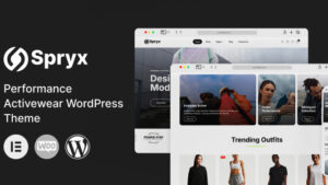 Spryx (v1.0.0) Performance Activewear WordPress Theme