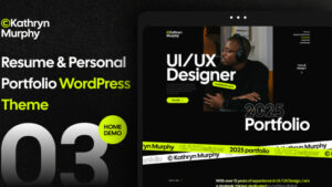 Kathryn (v1.0.0) Personal Portfolio & Photography WordPress Theme